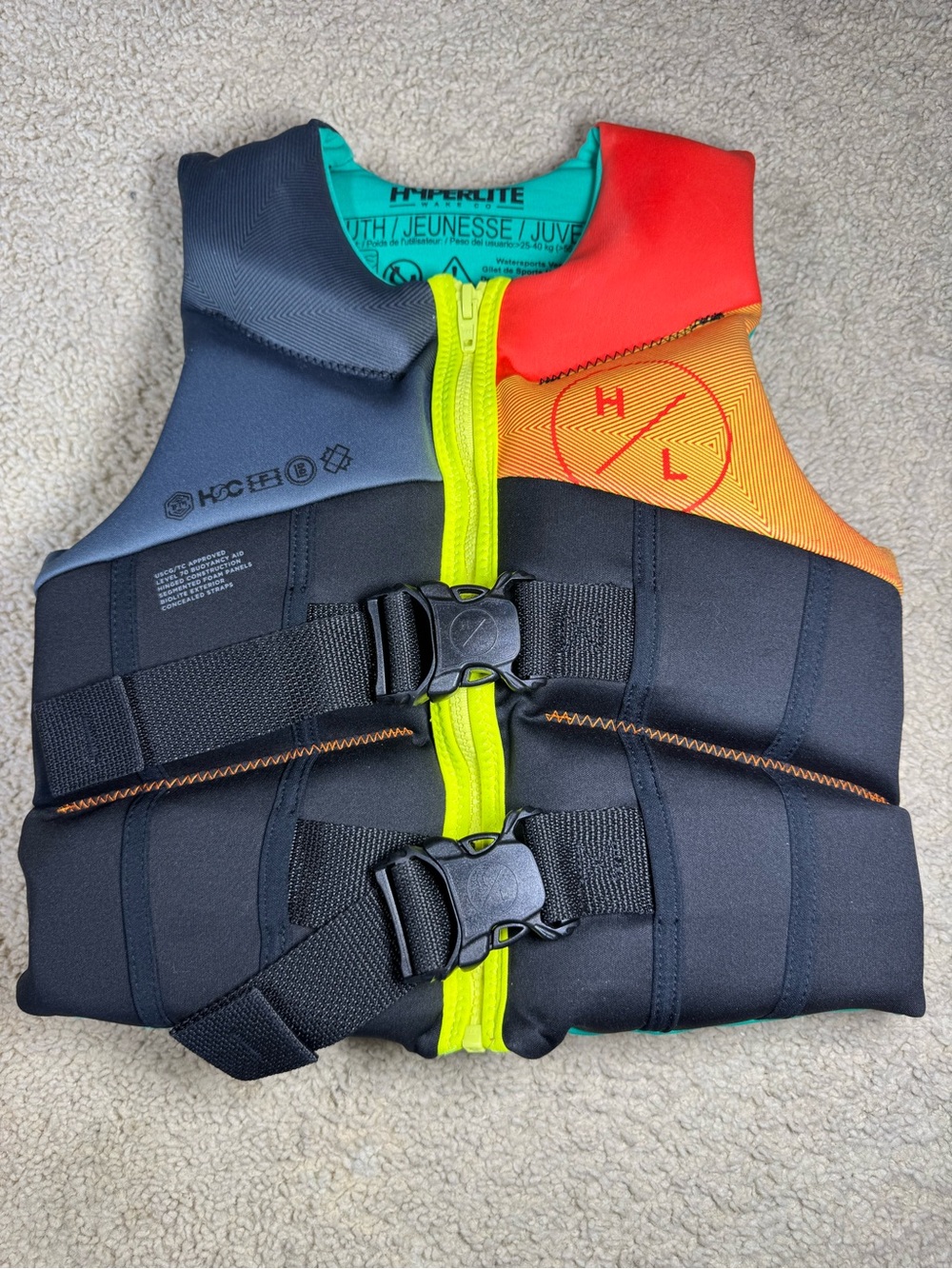 HyperLite Elite Child & Youth Life Jackets –Water Sports & Swimming 55-88 Lbs